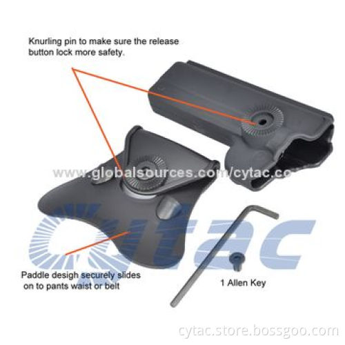 Black Polymer Gun Holster, Fits for 1911 Variants Pistol